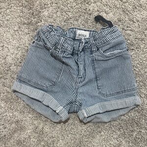 Hudson Jeans Blue and White Striped Kids Shorts